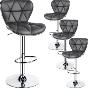 PU Leather Adjustable Swivel Chairs